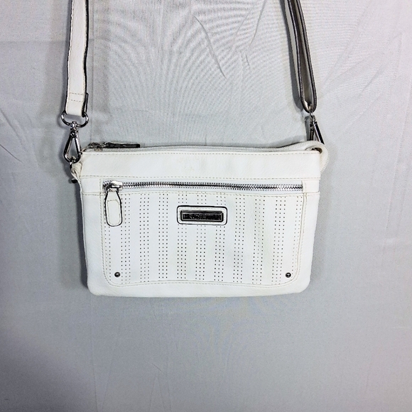Rosetta Handbags - Women's Rosetta White Crossbody  Zippered Bag/Purse